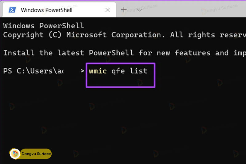 Hướng dẫn cách kiểm tra lịch sử cập nhật Windows bằng Windows Terminal