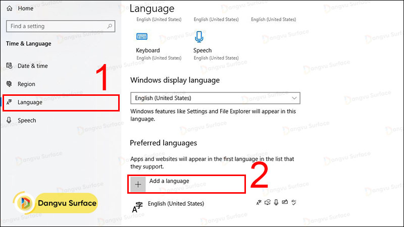 Hướng dẫn cài đặt ngôn ngữ Tiếng Việt trên Surface