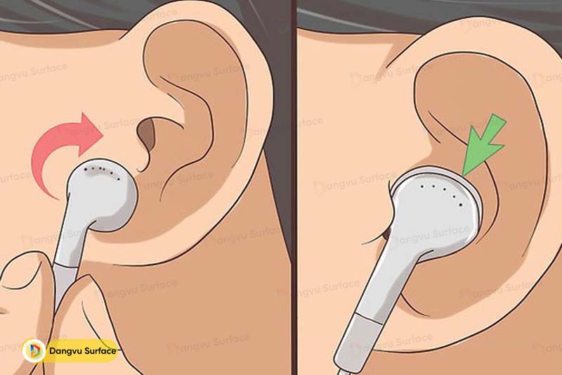 Cách đeo tai nghe Earbuds