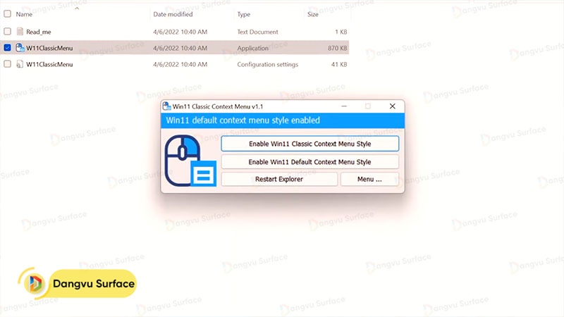 Khôi Phục Menu Chuột Phải Truyền Thống Trên Windows 11