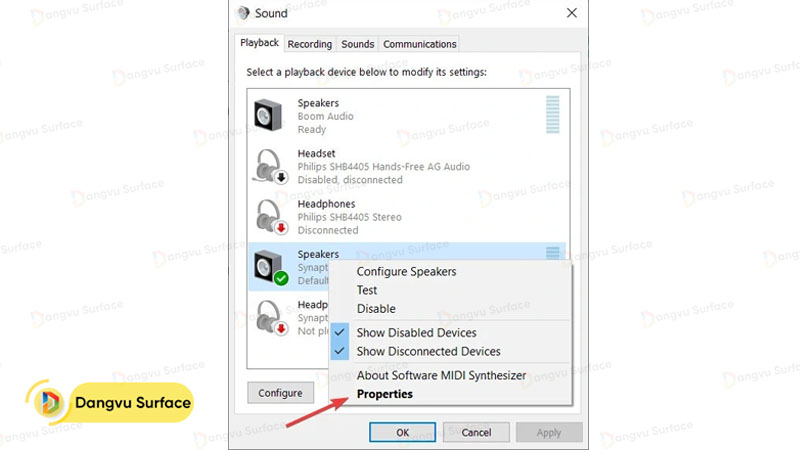 Sử dụng Cân bằng độ ồn