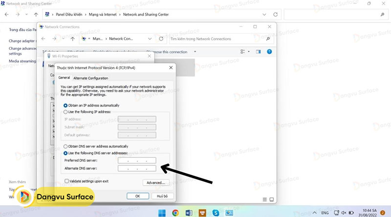 Hướng dẫn thay đổi DNS thông qua Control Panel