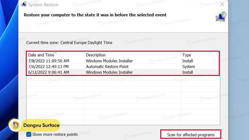 Khôi Phục Hệ Thống