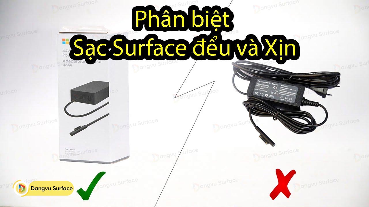 Sạc Surface fake nguy hiểm như thế nào
