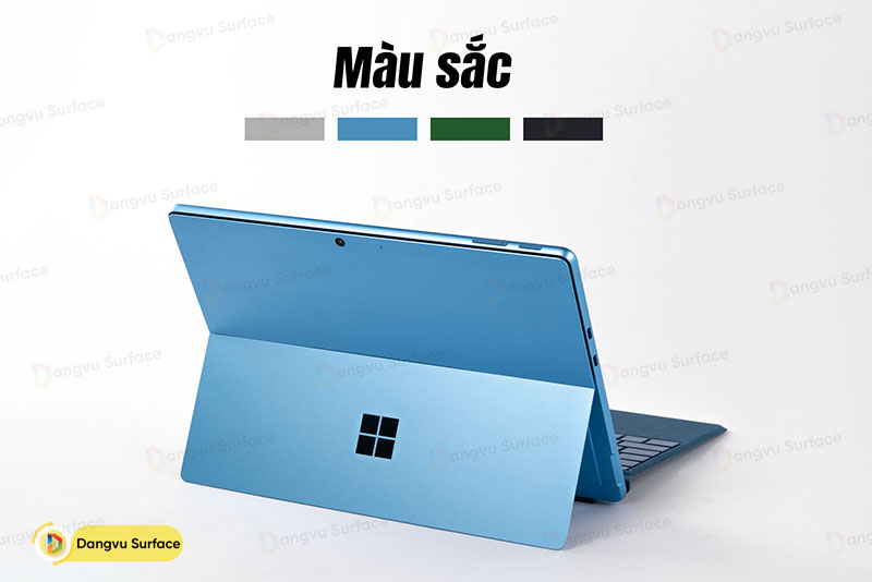 Surface Pro 9 có 4 phiên bản màu sắc gồm Platinum, Graphite và 2 màu mới là xanh Forest và xanh Sapphire