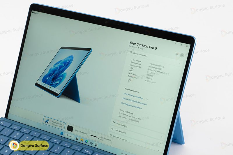 Surface Pro 9 chạy hệ điều hành window, dễ dàng tiếp cận kho ứng dụng đa dạng phục vụ nhu cầu