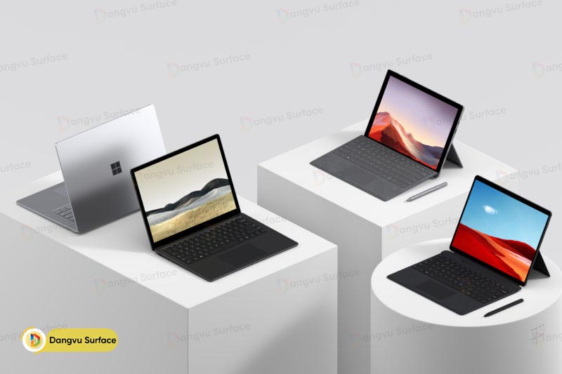 Surface Laptop và Surface Pro là hai dòng máy chủ lực của Microsoft