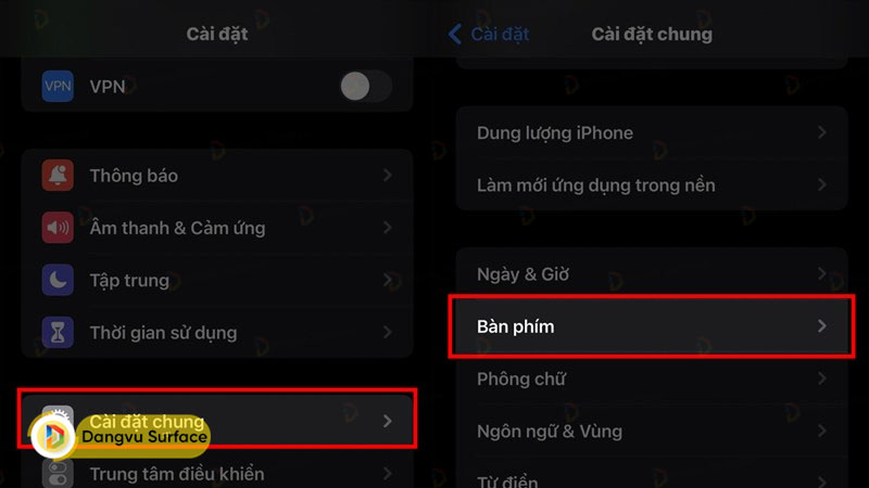 Cài đặt lại ngôn ngữ trên bàn phím