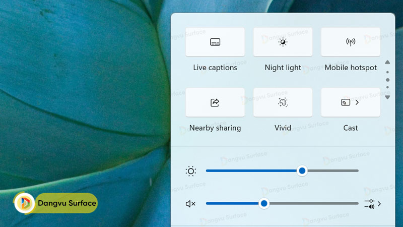 Quick Settings trên bản 24H có một số thay đổi