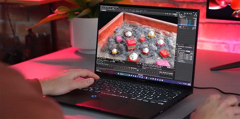 ASUS Zenbook Pro 14 OLED (2023) cũng được trang bị bàn phím có đèn nền