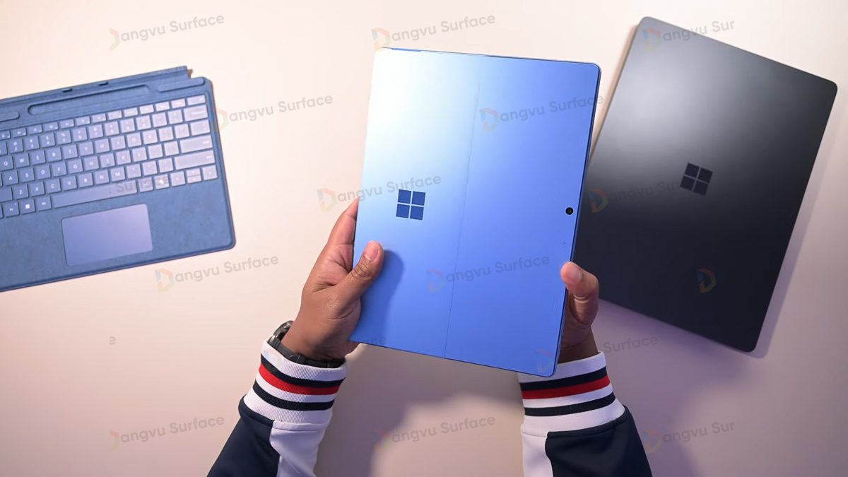 Surface Pro 11 được thiết kế bo viền mềm mại ở 4 góc máy,