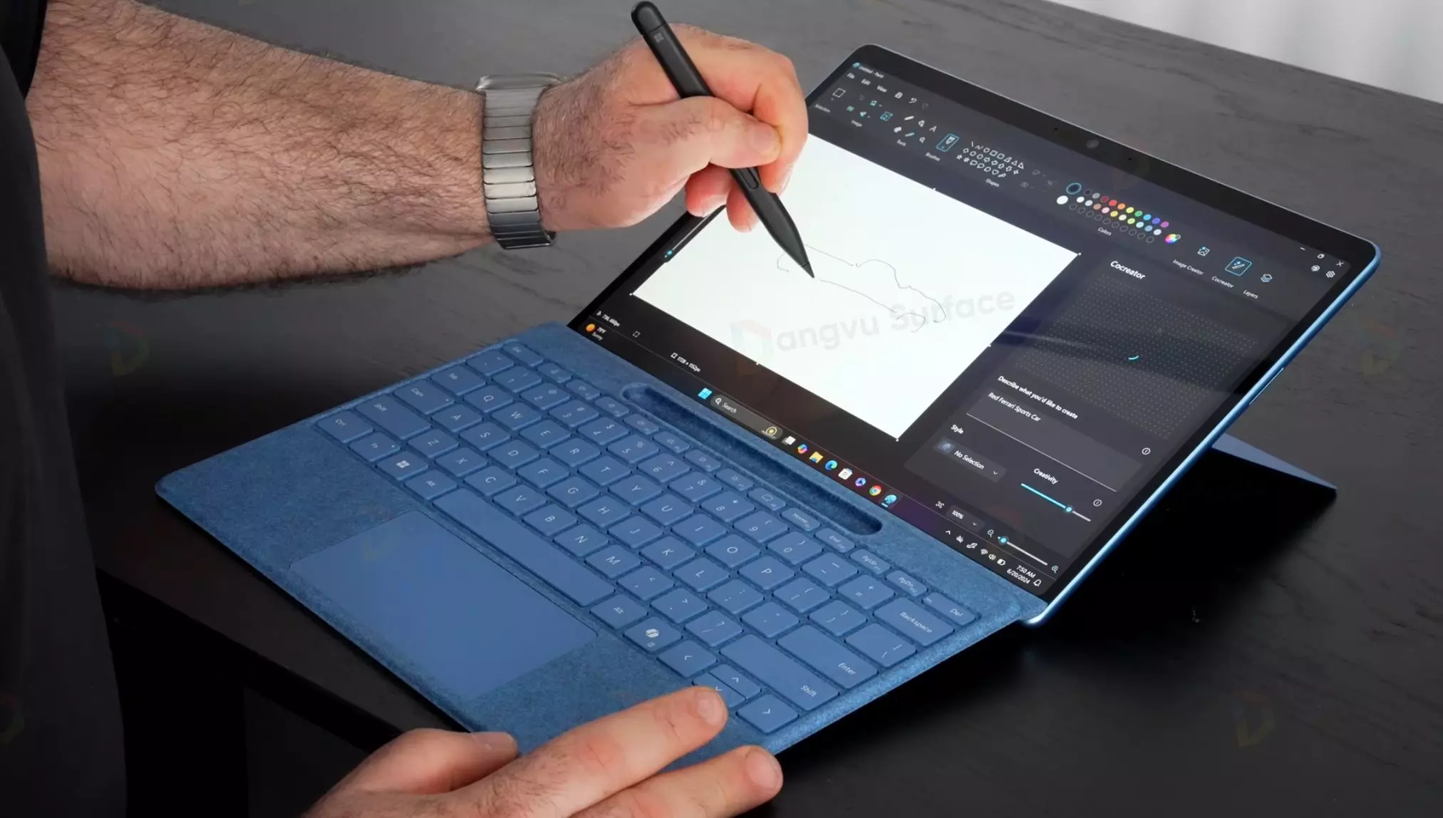 Bàn phím Surface Pro Flex và bút Surface Slim Pen