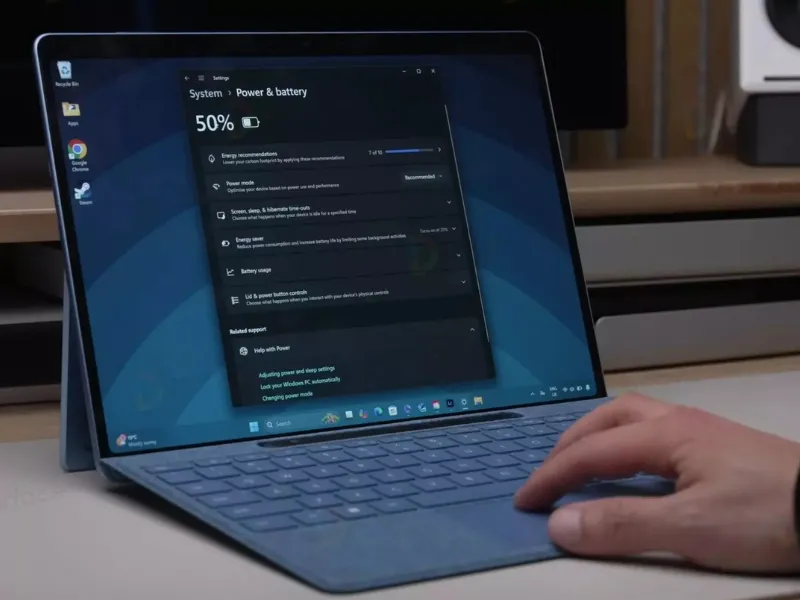 Surface Pro 11 có thời lượng pin thực tế lâu hơn