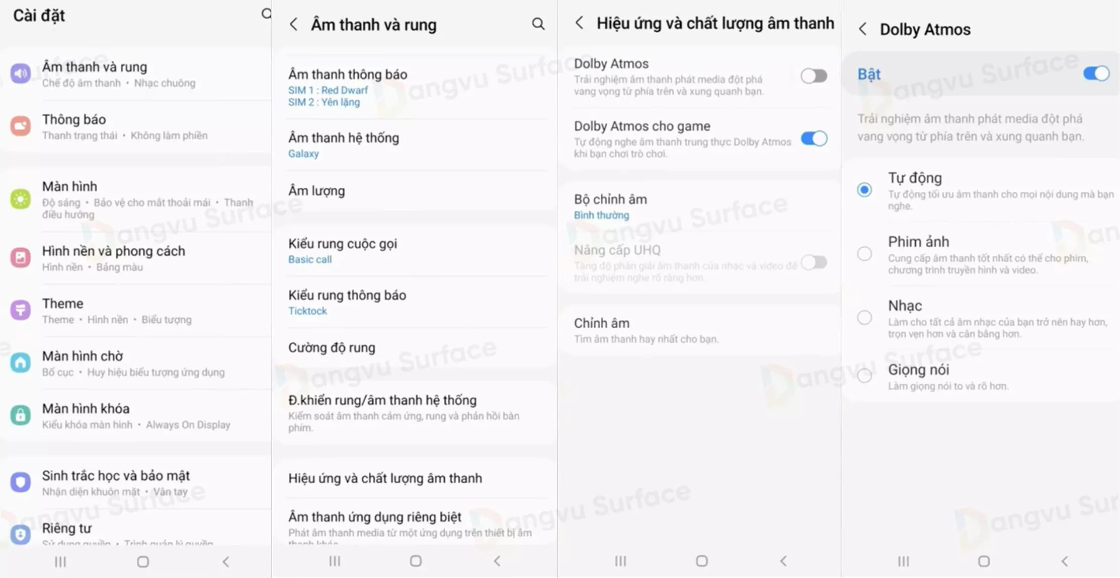 Các bước bật Dolby Atmos trên thiết bị Android hỗ trợ công nghệ này