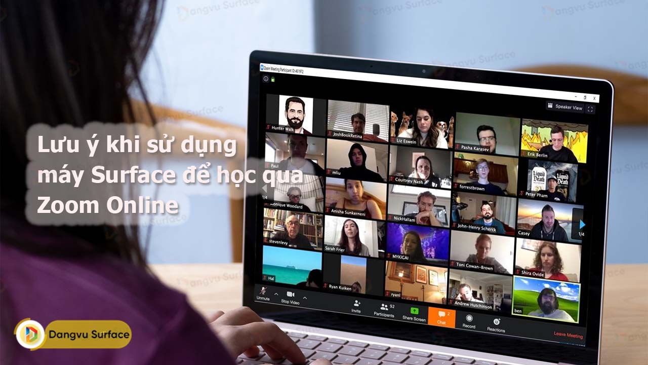 Những Lưu ý Khi Sử Dụng Máy Surface để Học Qua Zoom Online