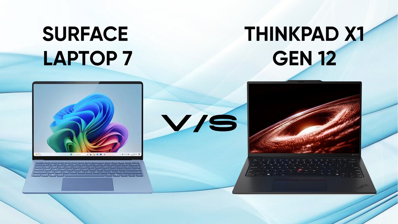 So sánh Thinkpad x1 gen 12 vs Surface Laptop 7: Chuẩn doanh nhân, khó lựa chọn