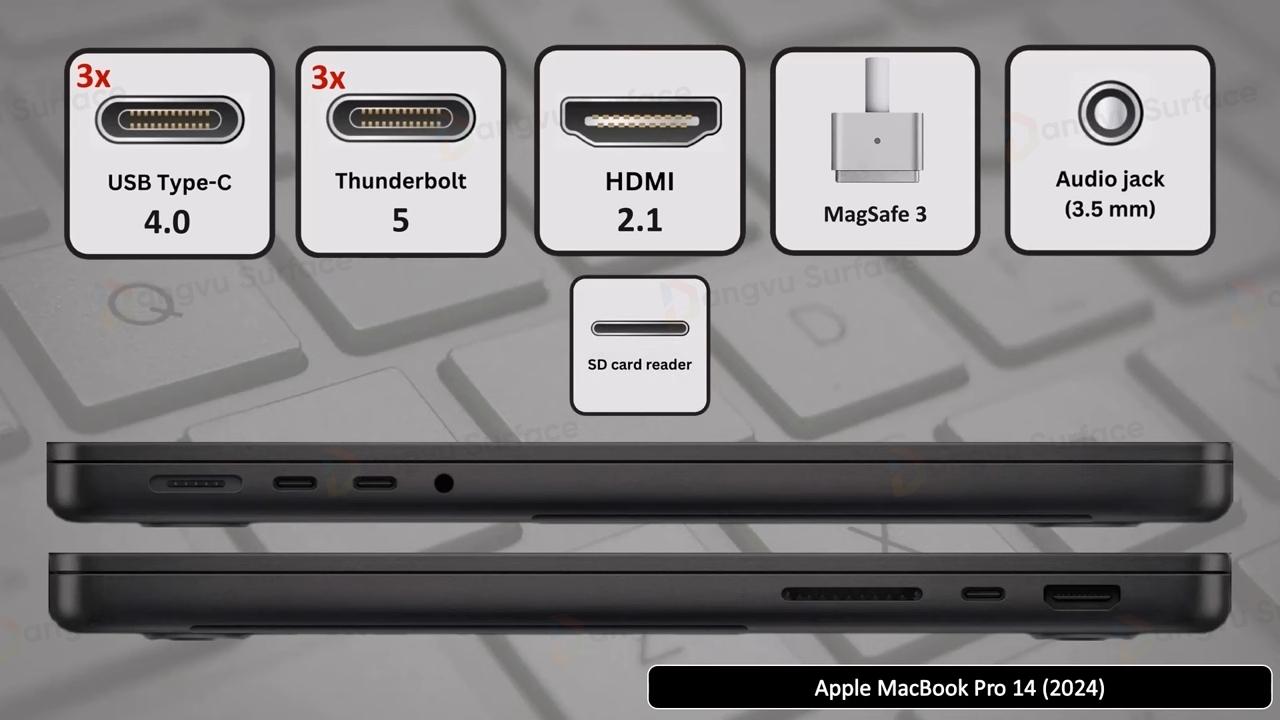 Surface Laptop 7 và MacBook Pro M4