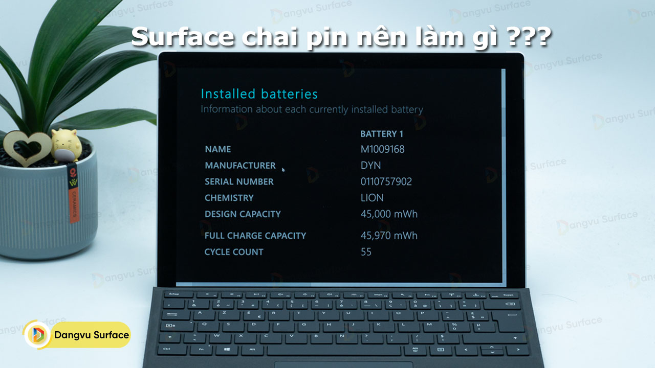 Surface Chai Pin Nên Làm Gì