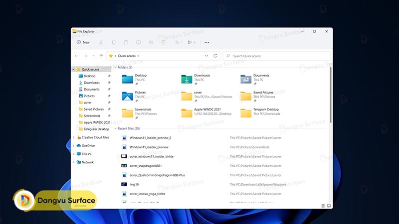 File Explorer mới hoàn toàn