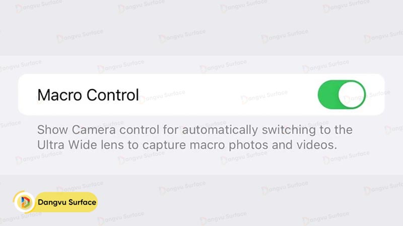 Chế độ “Macro Control” để chụp Macro trên iPhone 13 Pro và iPhone 13 Pro Max.