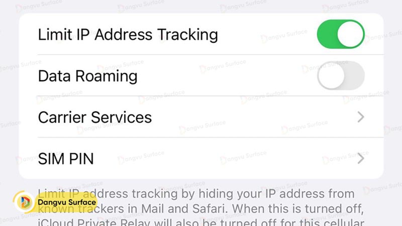 Giới hạn tracking địa chỉ IP