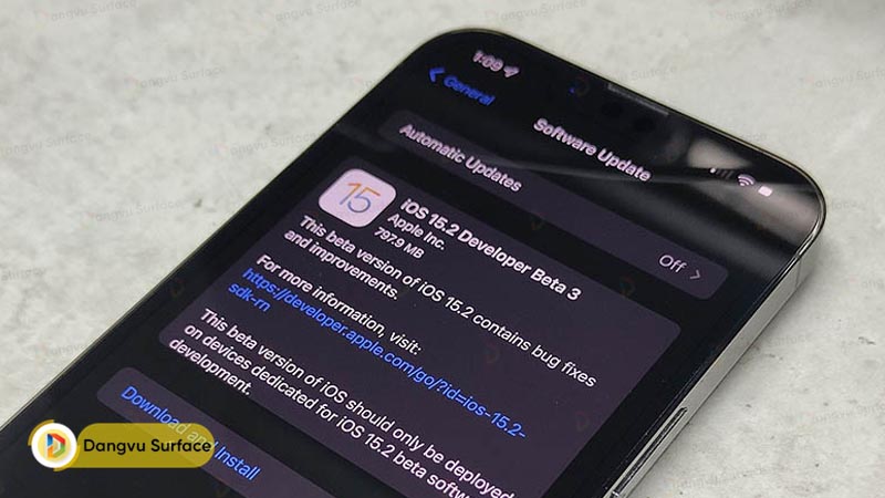 Tải về và cài đặt iOS 15.2 Developer Beta 3