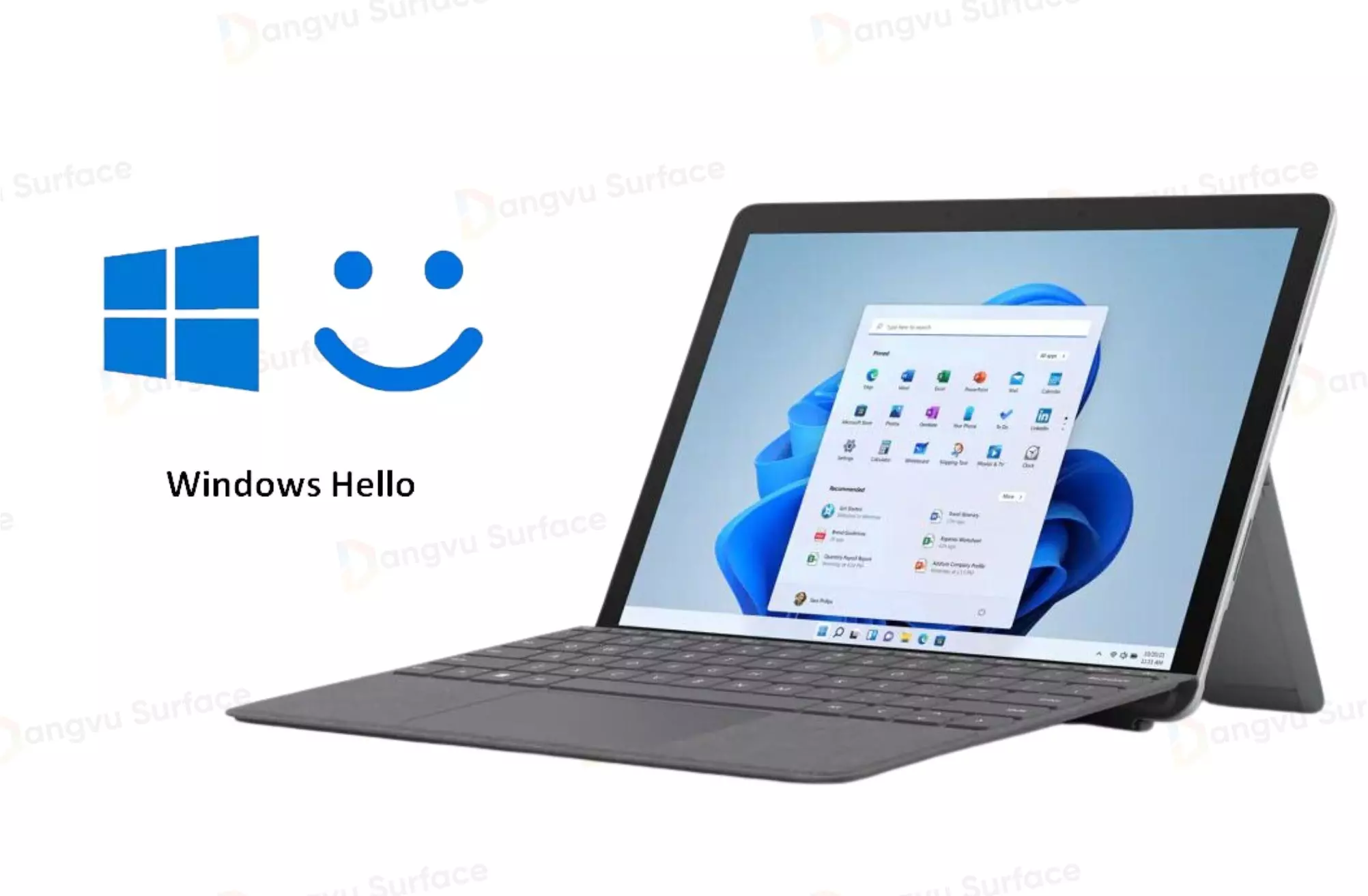 Tính năng bảo mật Windows Hello trên Surface Go 3