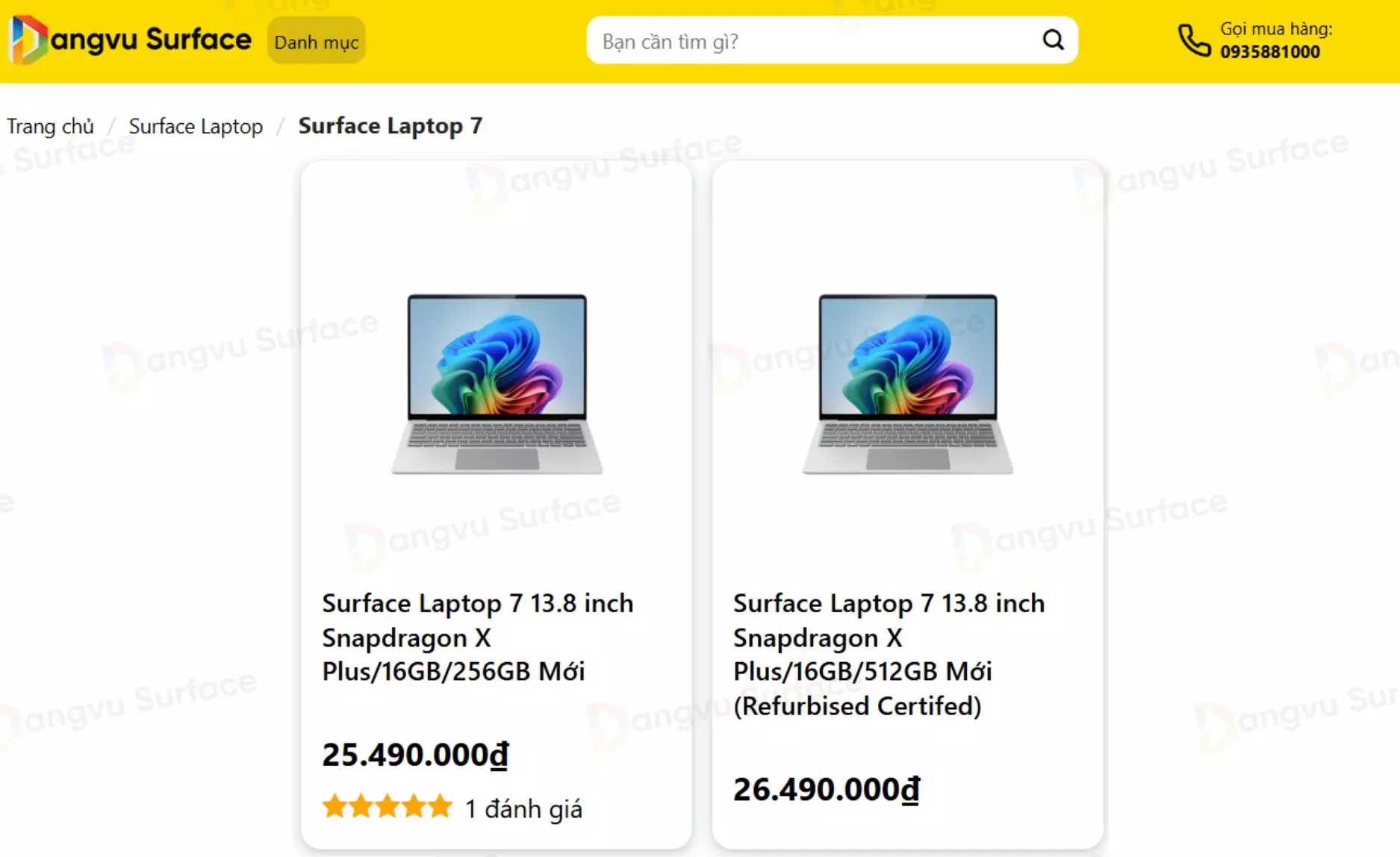 Surface Laptop 7 dưới 30 triệu tại Đăng Vũ Surface