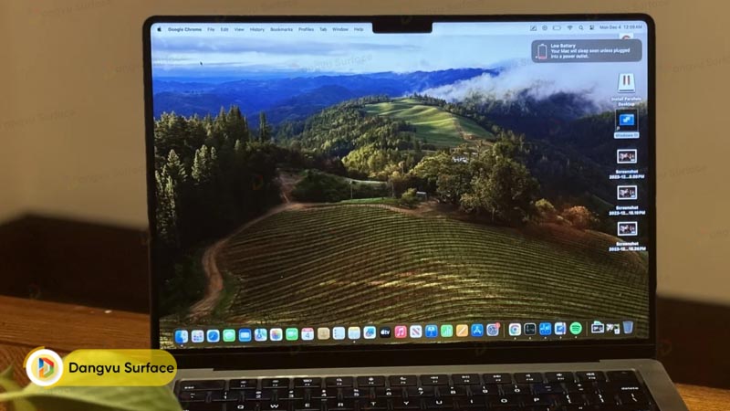 Macbook Pro 14 M3 có thể cho thời lượng sử dụng lên đến 22 giờ