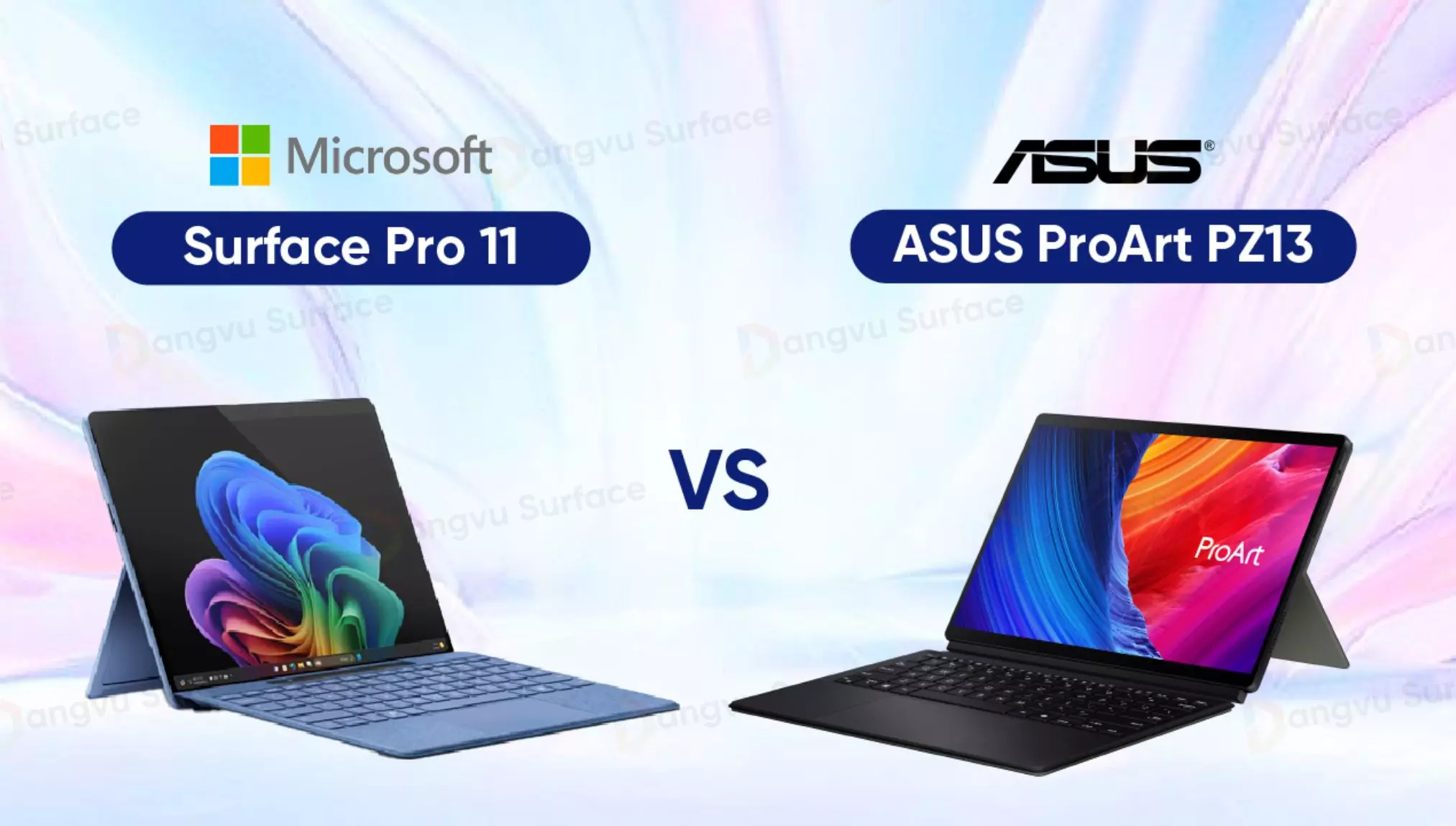 Đánh giá ASUS ProArt PZ13 vs Surface Pro 11: Liệu ASUS có đủ trình?