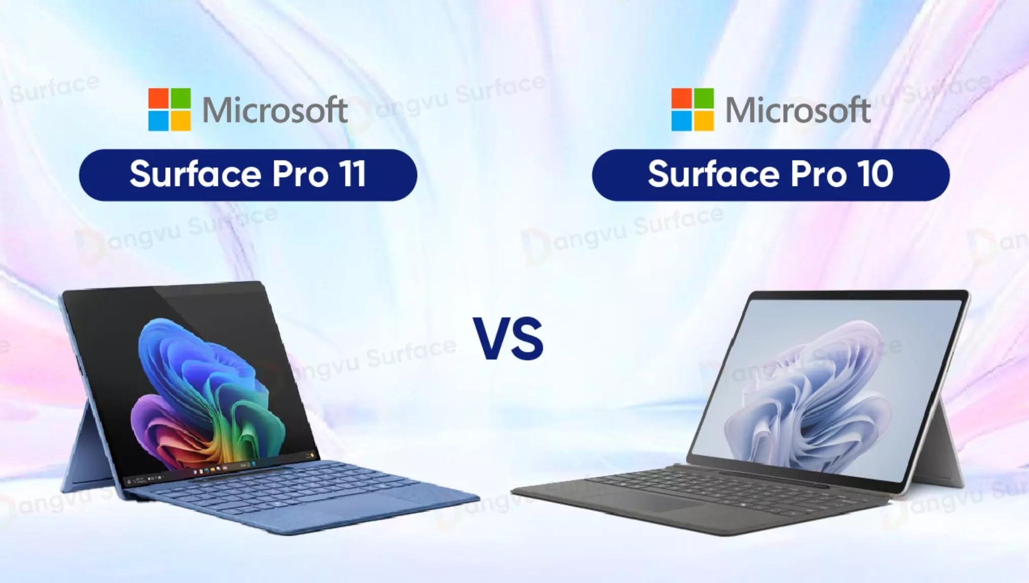 So sánh ngoại hình Surface Pro 11 vs Surface Pro 10