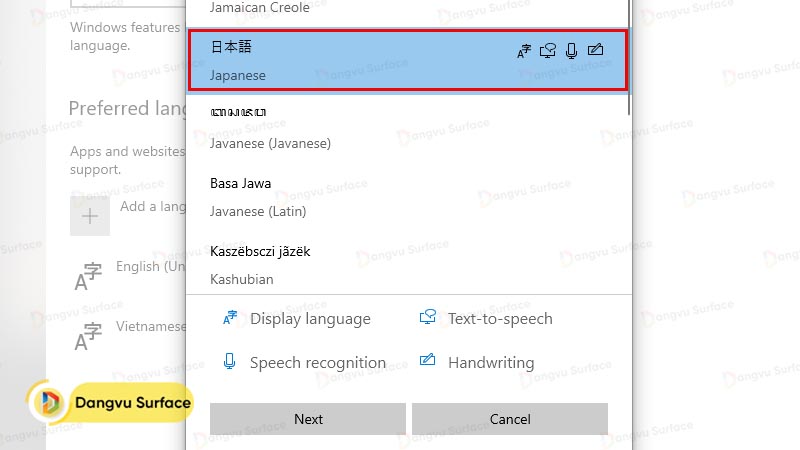 Cách chuyển đổi bàn phím sang tiếng Nhật windows 10/11