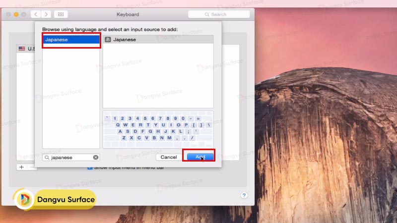 Cách chuyển đổi bàn phím sang tiếng Nhật trên máy Mac