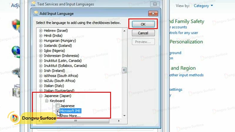 Cách chuyển đổi bàn phím sang tiếng Nhật windows 7