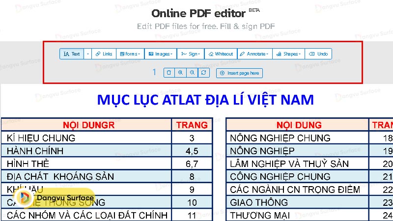 Chỉnh sửa file PDF của bạn