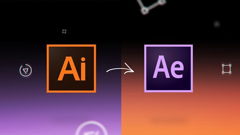 Phần mềm After Effects có thể liên kết trực tiếp với phần mềm Adobe Illustrator (AI)