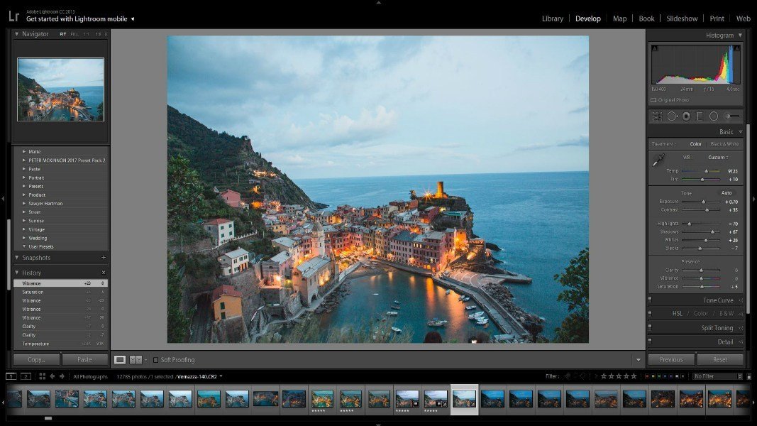 Adobe Photoshop Lightroom giúp edit ảnh RAW