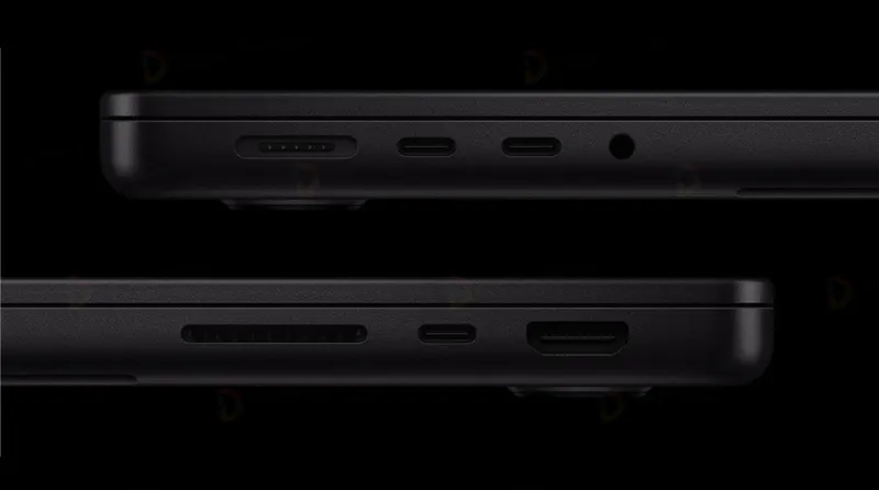 Cổng kết nối đầy đủ, hiện đại của Macbook Pro 2024