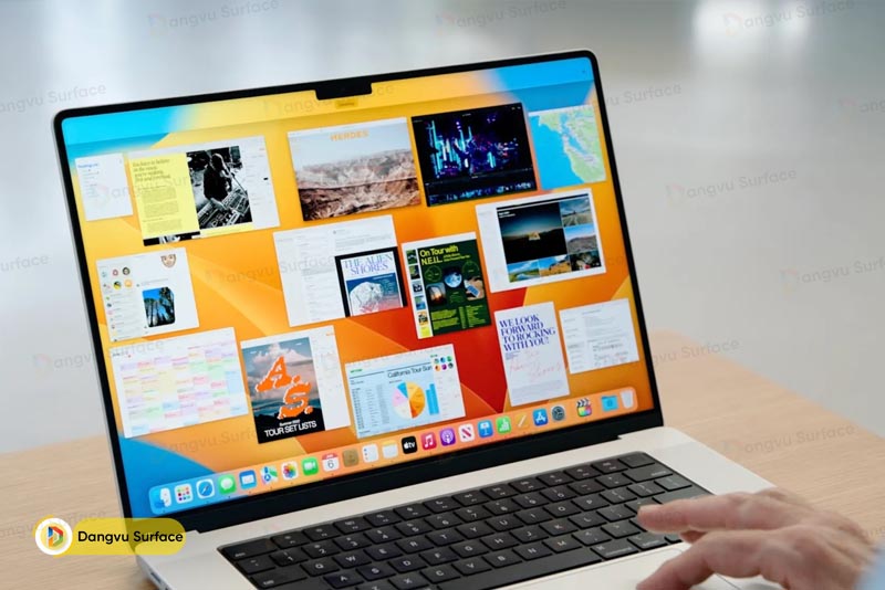 MacBook chạy hệ điều hành Mac OS