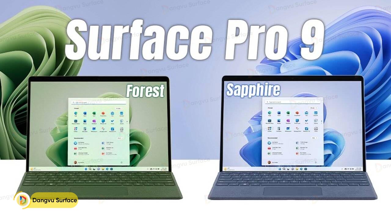 Surface Pro 9 Forest vs Sapphire