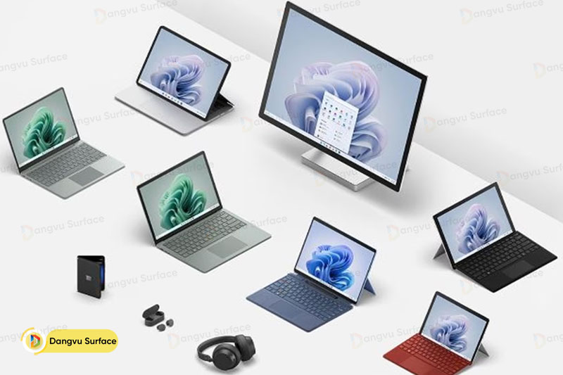 Gã khổng lồ công nghệ đến từ Hoa Kỳ đã cho ra các phiên bản đa dạng như: Surface Pro, Surface Go, Surface Laptop, Surface Book, Surface Studio…