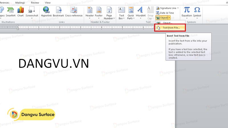 Hướng dẫn cách chèn PDF vào Word đơn giản