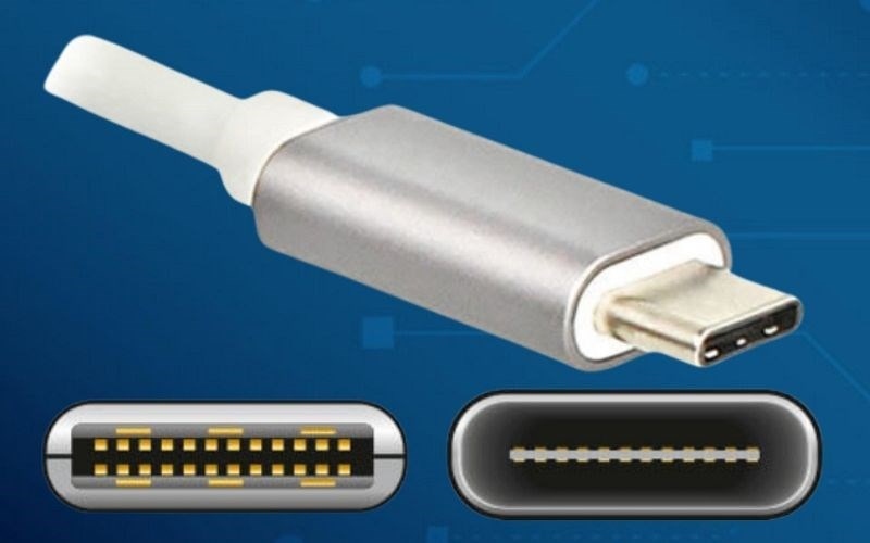 Cổng kết nối USB C có đầu USB được tích hợp với các đầu jack kết nối và có khả năng cắm cả 2 mặt