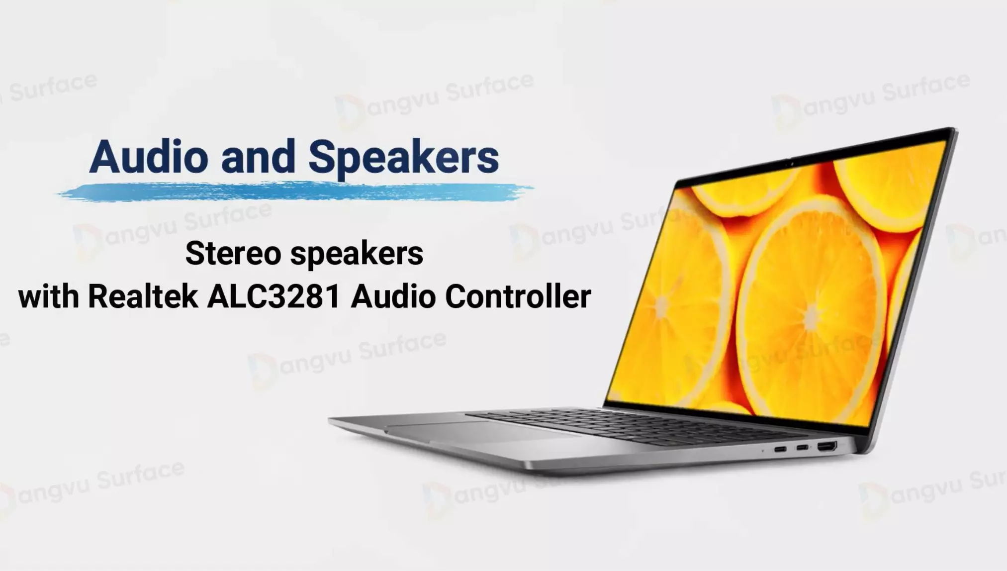 Loa Stereo với bộ điều khiển âm thanh Realtek ALC3281 mang lại chất lượng âm thanh ổn định