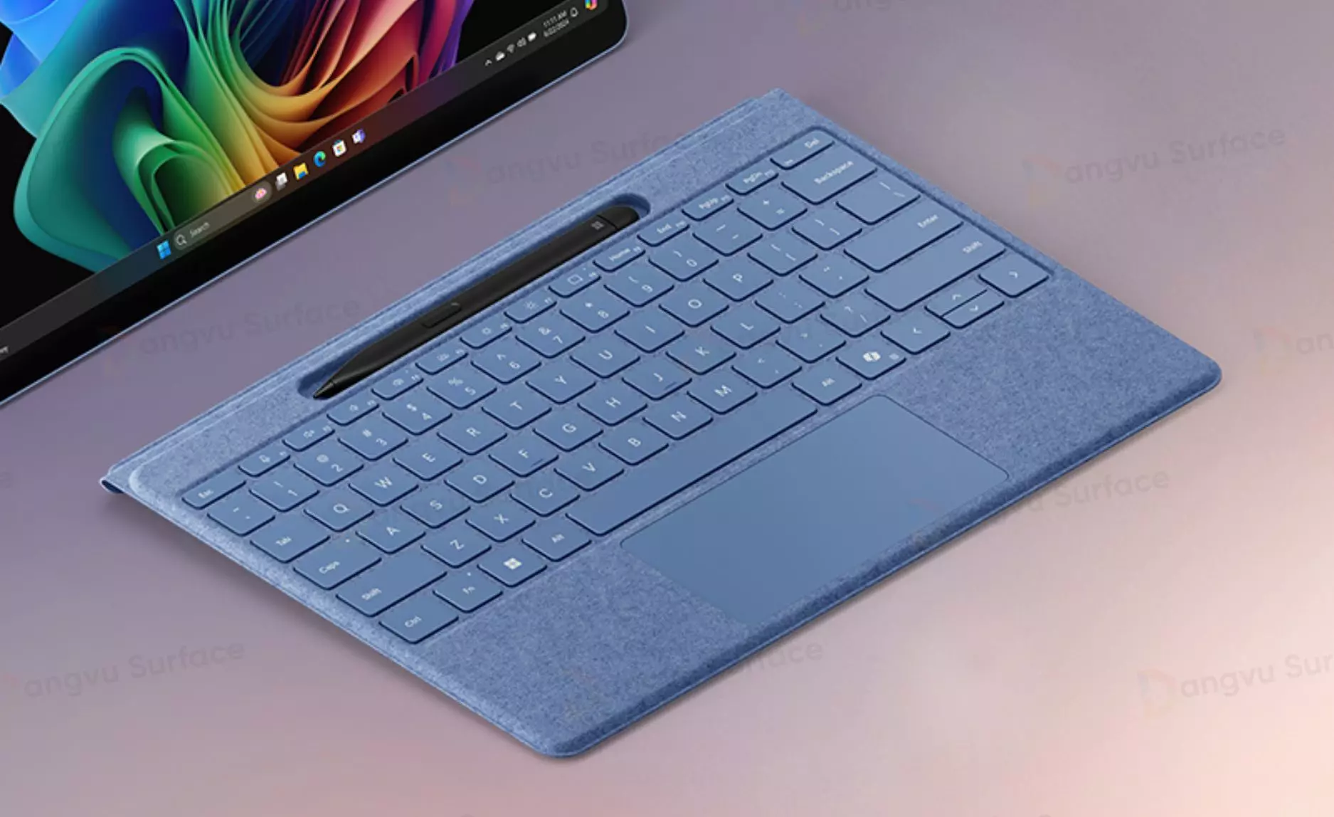 Bàn phím được thiết kế từ vải Alcantara cao cấp