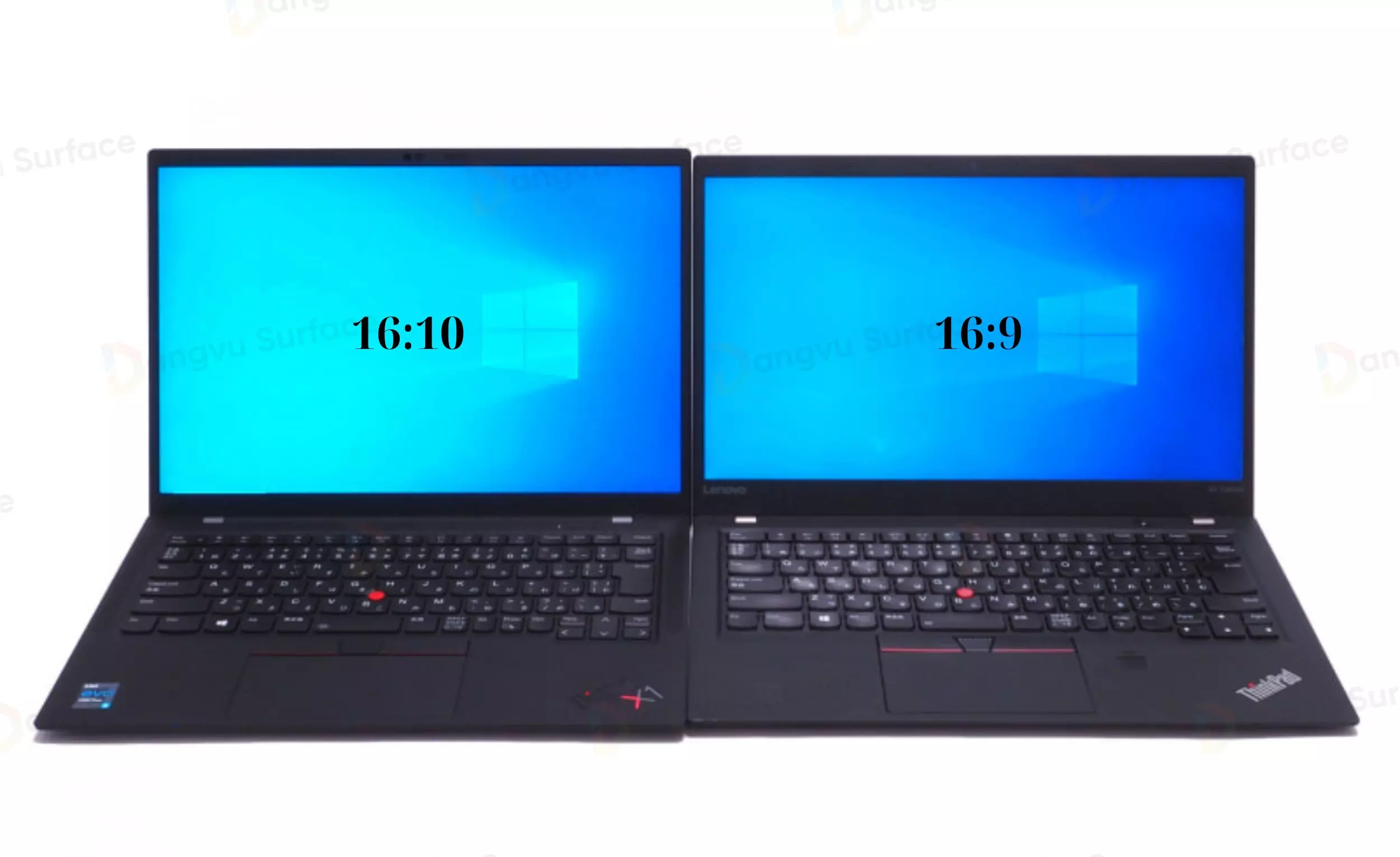 Tỷ lệ 16:10 có chiều dọc dài hơn tỷ lệ 16:9