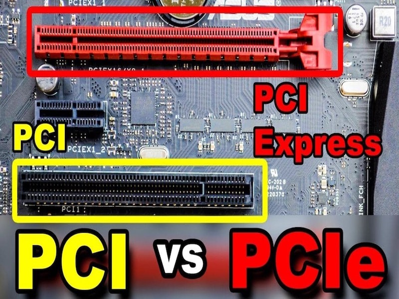 So sánh giữa 2 khe PCIe và PCI