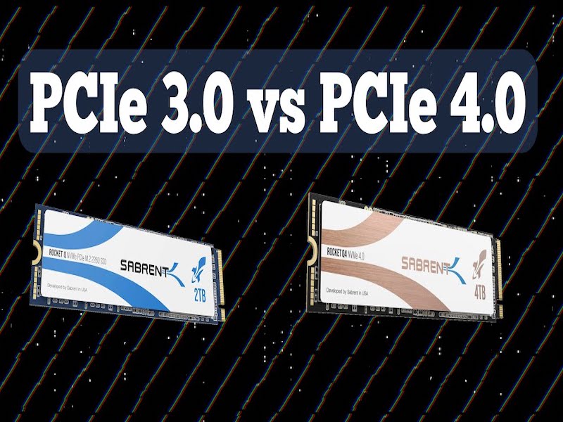 So sánh giữa PCIe phiên bản 4.0 và 3.0