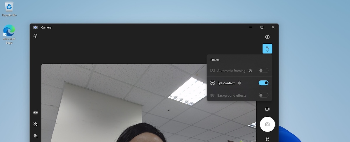 Những hiệu ứng chính của Windows Studio Effects