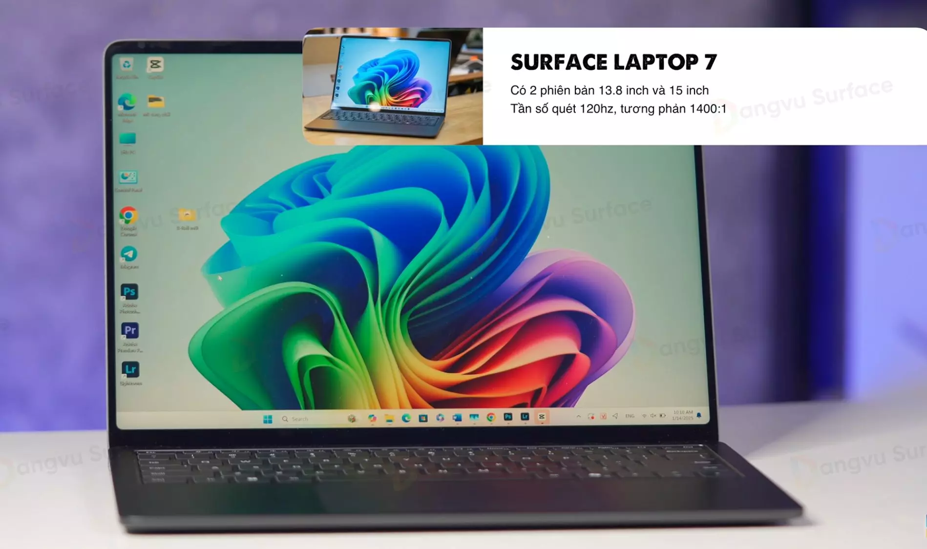 Laptop 7 có 2 tùy chọn kích thước màn hình